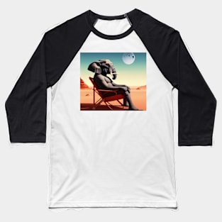 Elephant Relaxing On Mars Baseball T-Shirt